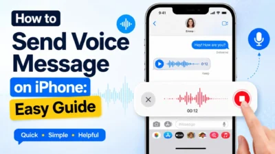 How to send a voice message on iPhone using the Messages app with easy recording steps