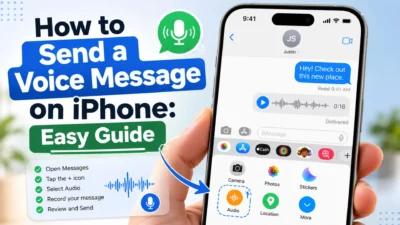 How to send a voice message on iPhone using the Messages app with simple step-by-step instructions