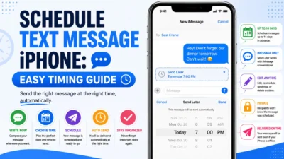 Schedule text message on iPhone with Send Later feature and easy timing guide