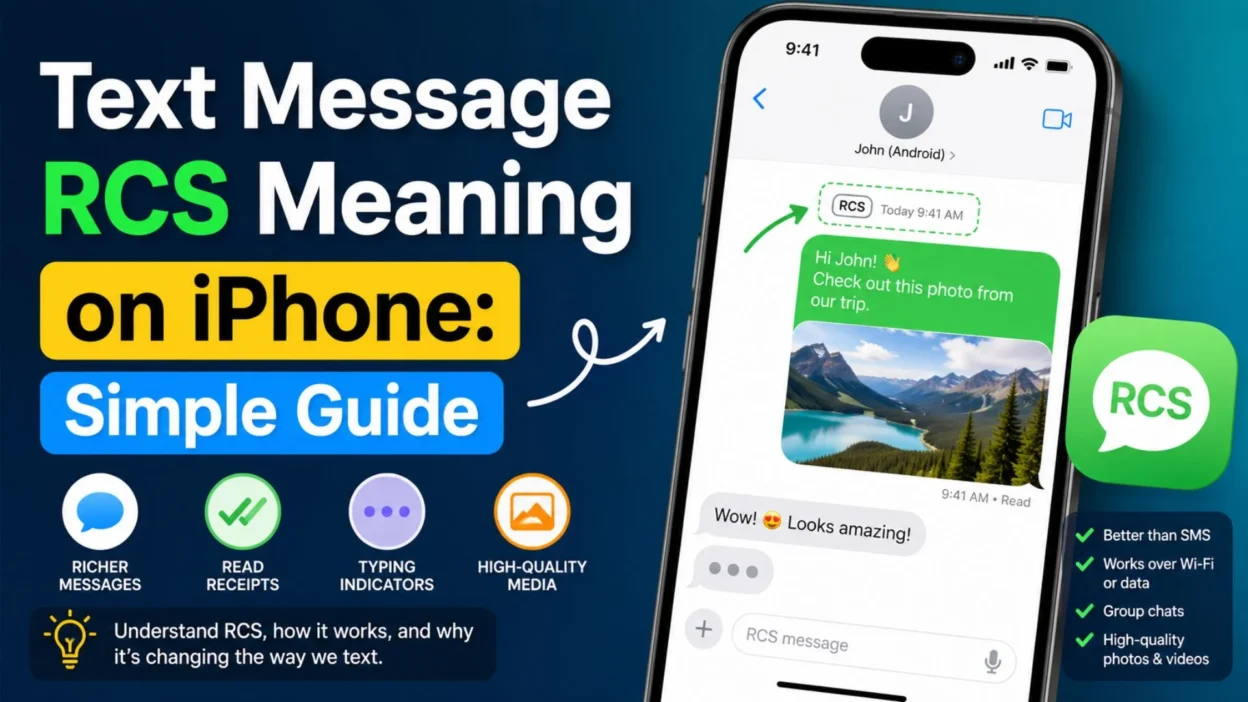 Text message RCS meaning on iPhone explained in a simple guide