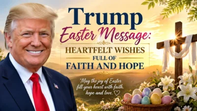 Trump Easter message with faith-filled Easter wishes and blessings