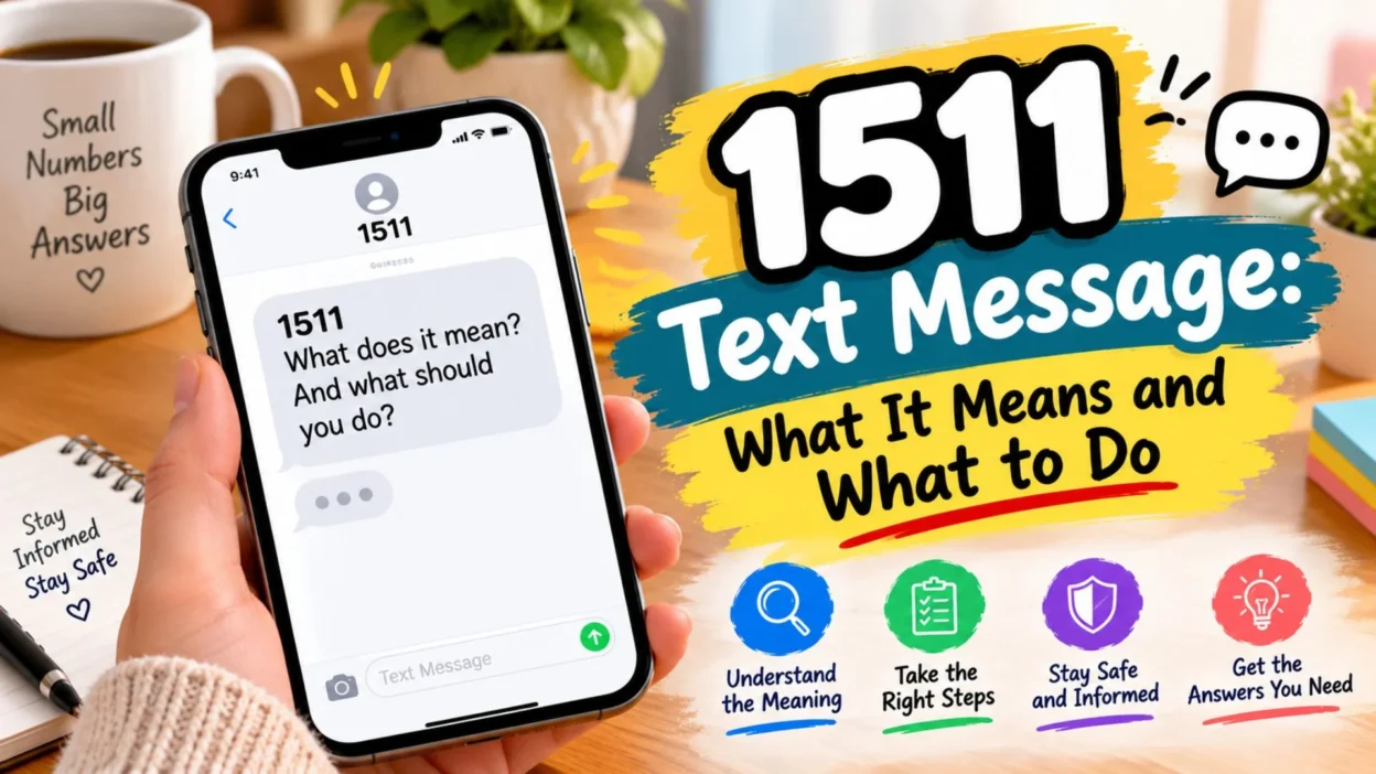 1511 text message meaning and what to do