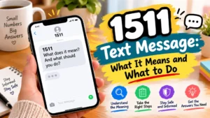 1511 text message meaning and what to do