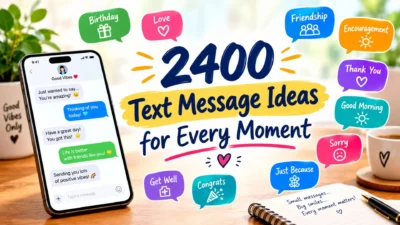 2400 text message ideas for every moment