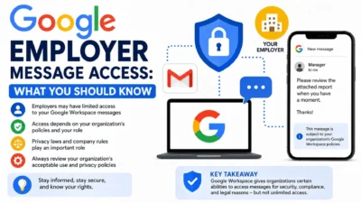Google employer message access explained