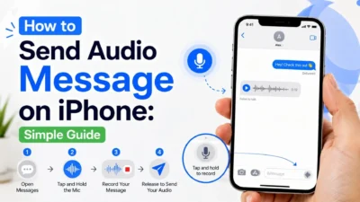 How to send an audio message on iPhone