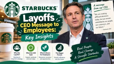 Starbucks layoffs and CEO message to employees