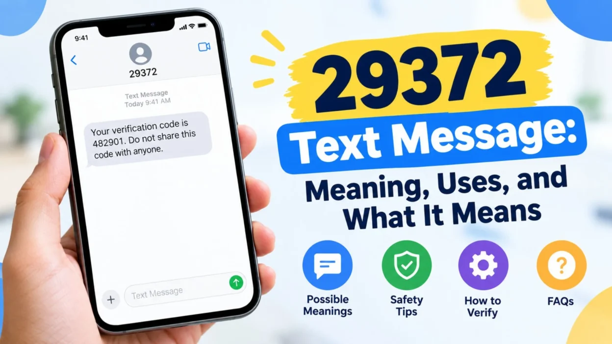 29372 text message meaning, uses, verification, and safety information on a smartphone
