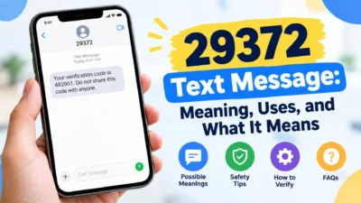29372 text message meaning, uses, verification, and safety information on a smartphone